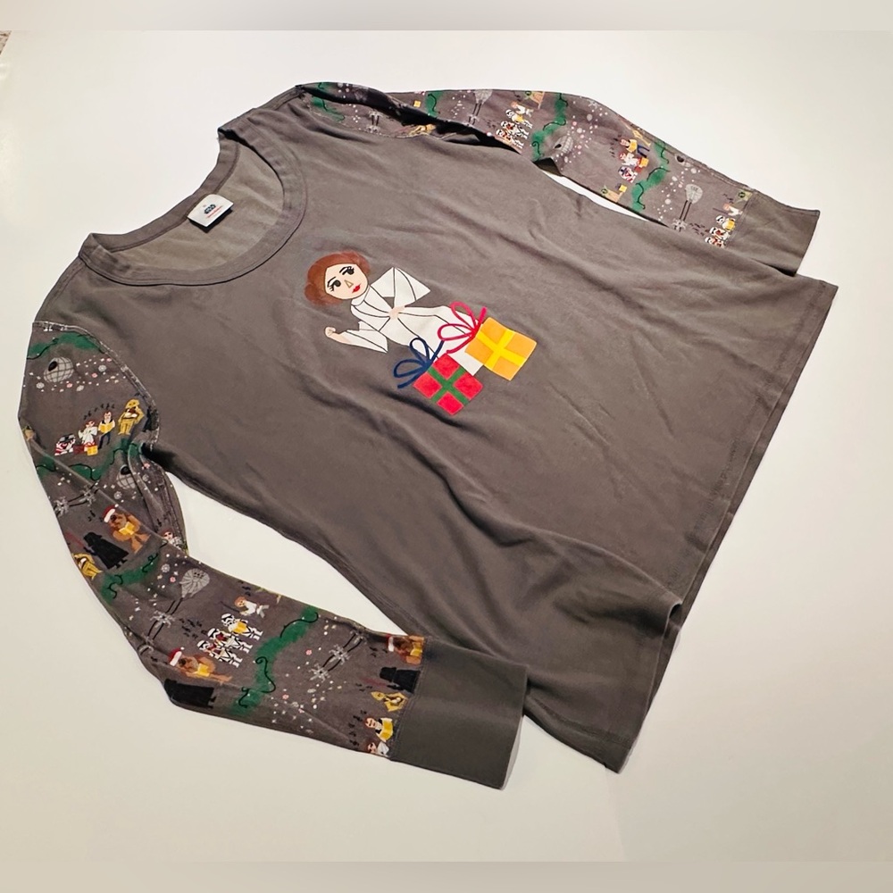 Hanna Andersson Disney Christmas Star Wars Carolers Leia Pajama Top